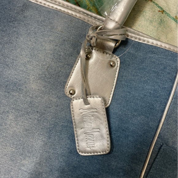 Vintage Neiman Marcus Denim Tote Bag, - Picture 10 of 13